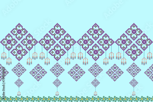Abstract ethnic geometric pattern design for background or wallpaper.
Figure tribal embroidery. Indian, Scandinavian, Gypsy, Mexican, folk pattern.