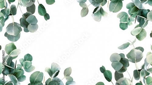 Botanical Bliss: Green Leaves with Copy Space