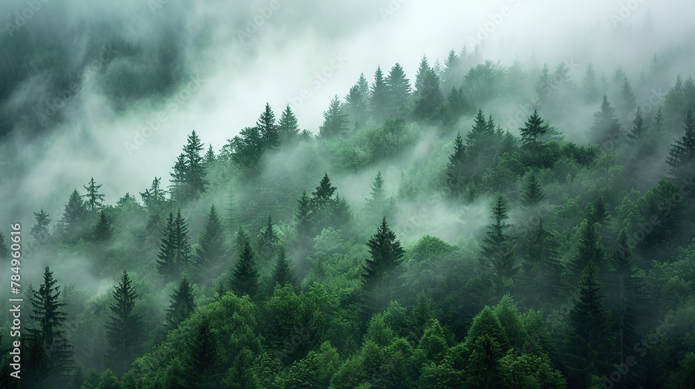 Misty Forests: Images capturing forests shrouded in mist or fog, emphasizing mystery and depth. Misty Forests: Images capturing forests shrouded in mist or fog, emphasizing mystery and depth.