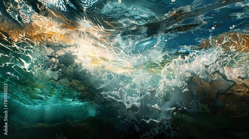 Underwater Views  Featuring abstract interpretations of underwater scenes  including textures and light play underwater. 