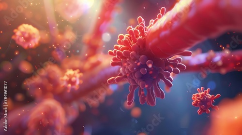 A highquality 3D animation featuring intricate details and vibrant colors photo