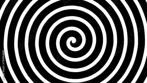 Hypnotic Spiral Background stock motion graphics video. Hypnosis circle tunnel element
