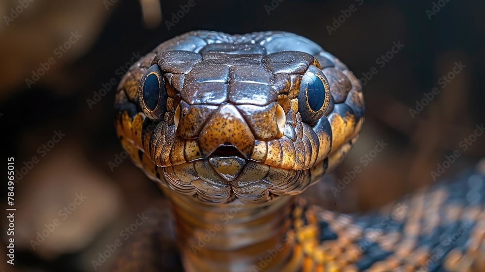 Speleophilus Cobra Lurking in Dark Cave Speleophilus Cobra Lurking in Dark Cave