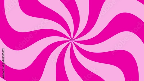 lollipop hypnotic pink spiral, Dynamic spin motion.