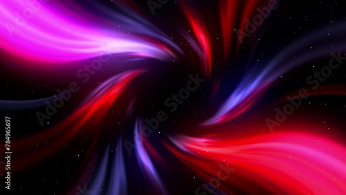 lilac blue rays in space, radiance in a circle, black hole concept. Twirl Background
