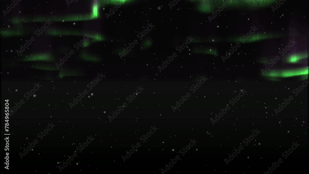 custom made wallpaper toronto digitalGreen Northern Lights or Aurora Borealis overlay animation video with black background.