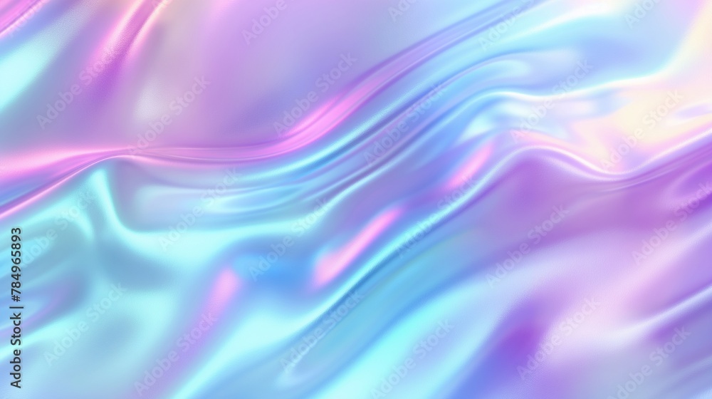Holographic Texture with Fluid Iridescent Waves Holographic Texture with Fluid Iridescent Waves