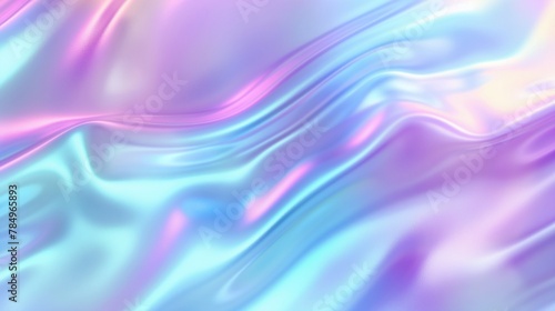 Holographic Texture with Fluid Iridescent Waves