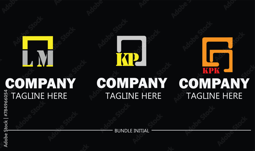 Vector combination of initial box logo. Used for your company's logo symbol