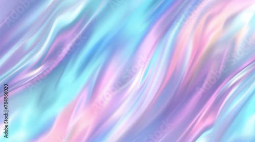 Abstract Swirling Holographic Pastel Waves