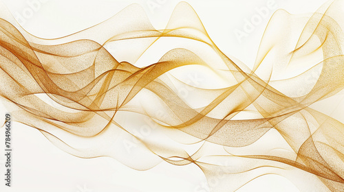 An elegant abstract line art in shimmering gold, evoking luxury and sophistication, isolated on a white background.