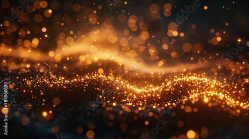 Sunlit Brilliance bokeh. Intricately Textured with Glittering Particles.