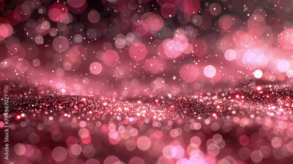 Coral Pink Bokeh. Delightful Background Enhanced by Soft Pink Bokeh. Coral Pink Bokeh. Delightful Background Enhanced by Soft Pink Bokeh.