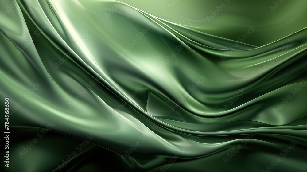 Fototapeta premium Luxurious abstract green background for modern wallpapers, Ai Generated.