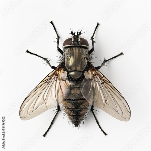 a Carrion Fly on white Background,