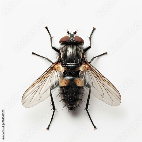 a Carrion Fly on white Background,