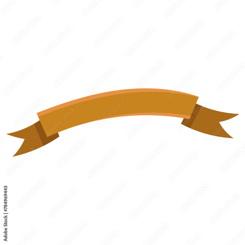 yellow curved ribbon for opening text template yellow curved ribbon for opening text template