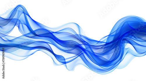 A vibrant cobalt blue abstract wave background with a white backdrop.