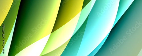 An abstract closeup featuring a blend of green and blue colors, resembling a vibrant mix of plant life, water, and fresh ingredients used in cuisine