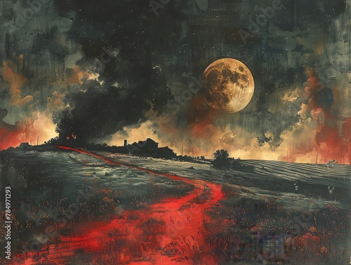 Crimson Path to the Moon