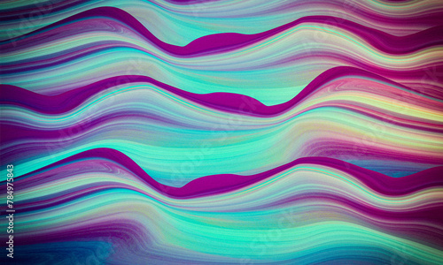 colorful purple,blue and green wavy background design