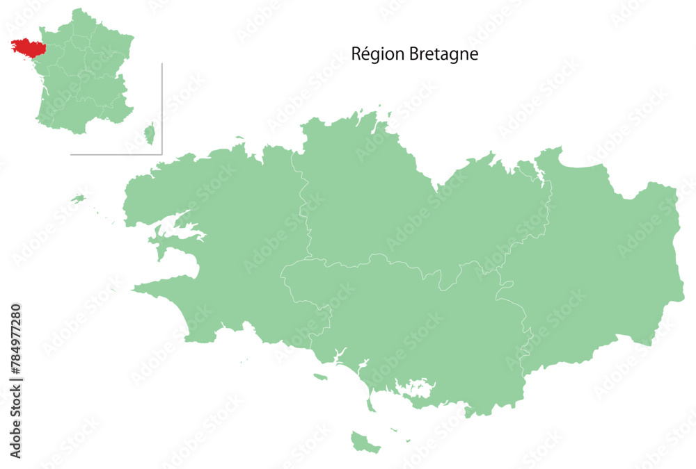 フランス　地図　緑　地方　アイコン