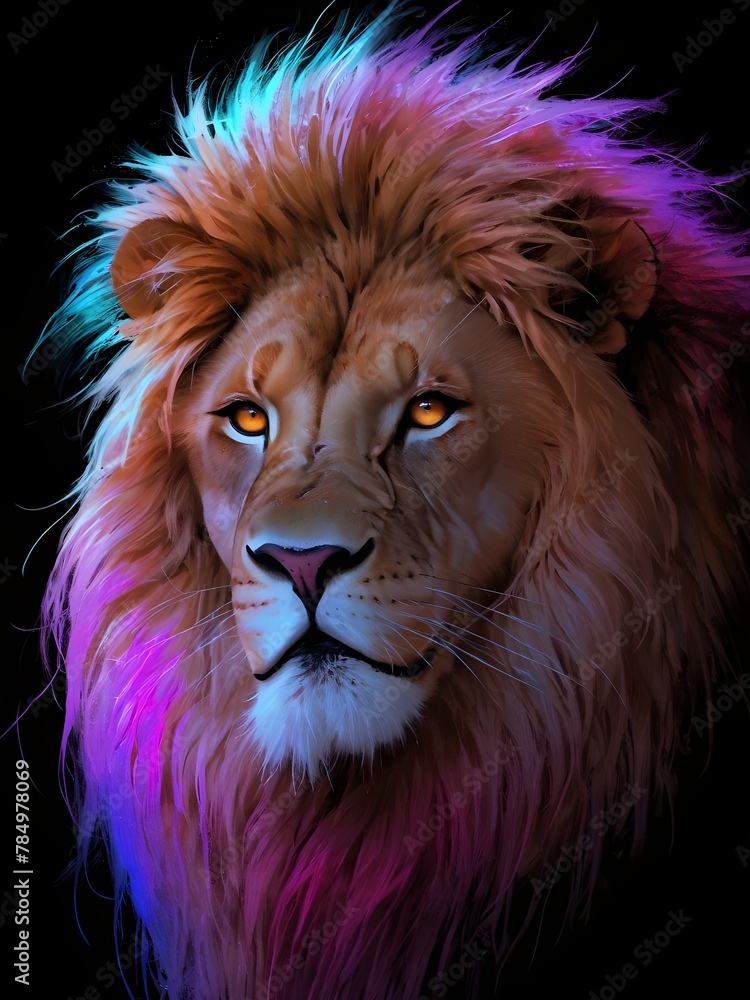 Fototapeta premium male lion portrait