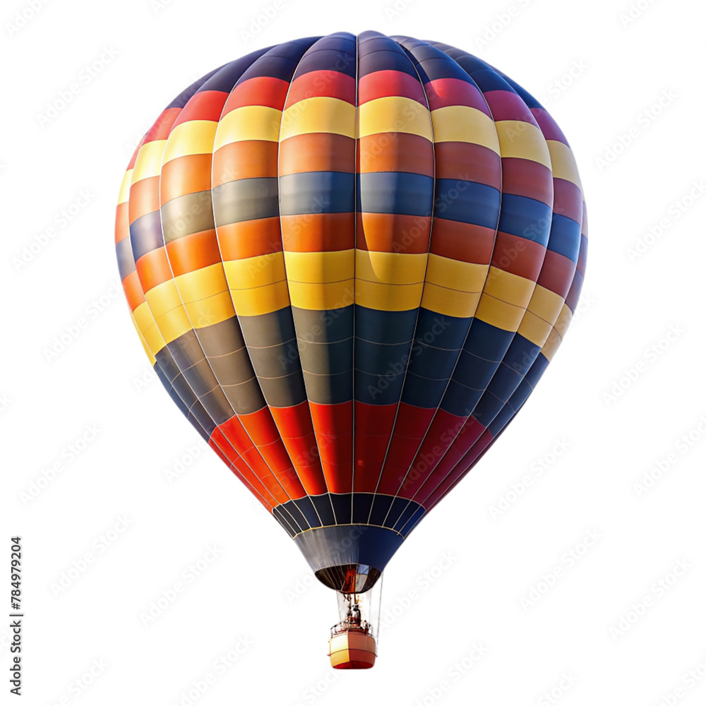 Naklejka premium Hot air balloon isolated on transparent background