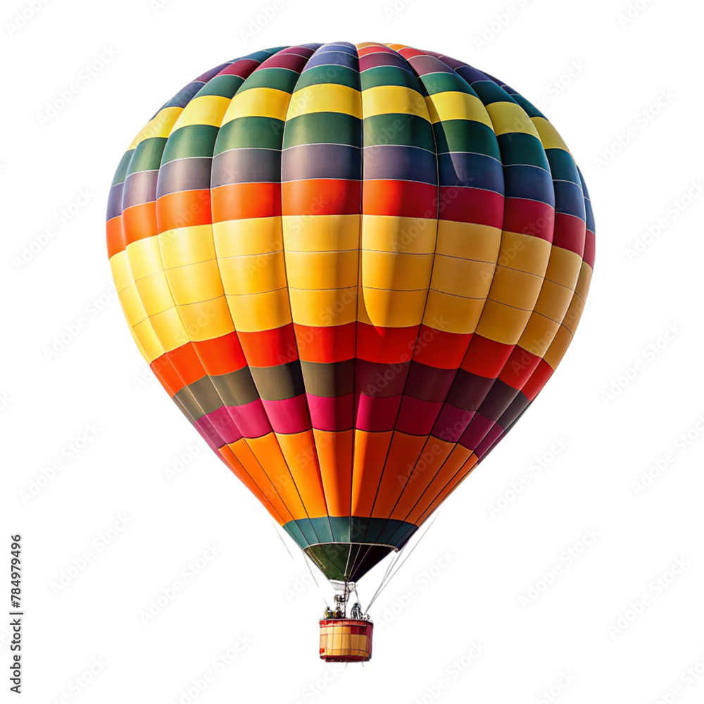 Fototapeta premium Hot air balloon isolated on transparent background