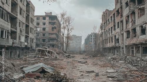 "Canon Captures the Devastation: War-Damaged Urban Buildings"