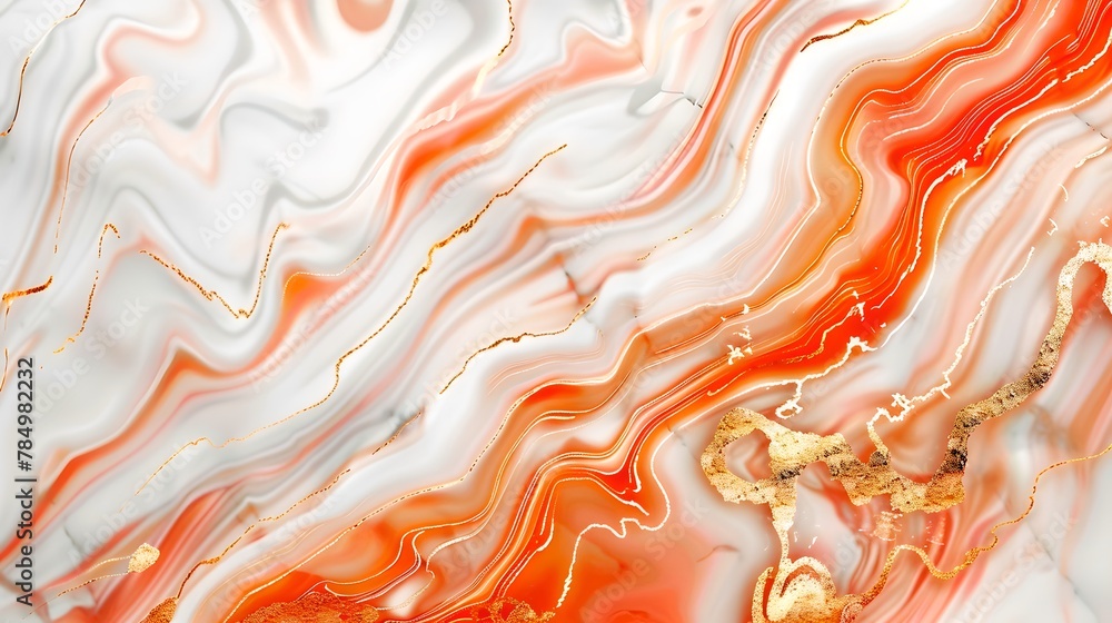 Abstract Marble Texture in Warm Tones, Fluid Art Design, Luxurious Orange and White Swirls, Perfect for Backgrounds and Decorative Purposes. AI Abstract Marble Texture in Warm Tones, Fluid Art Design, Luxurious Orange and White Swirls, Perfect for Backgrounds and Decorative Purposes. AI
