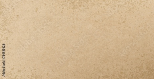 Old brown craft paper vintage background vector. Carton cardboard pattern of rustic material sheet. Beige grunge retro wallpaper design. Abstract weathered realistic used package handmade surface