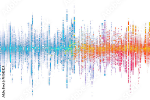 PNG Rainbow sound wave effect   photo