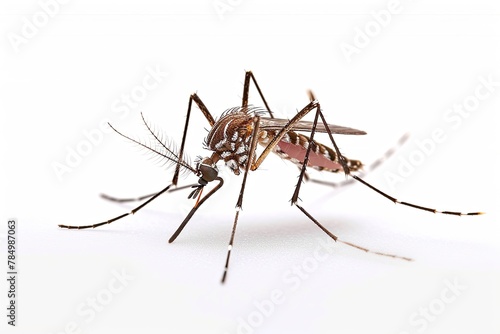 Mystic portrait of African malaria mosquito, beside view, full body shot, Close-up View, 