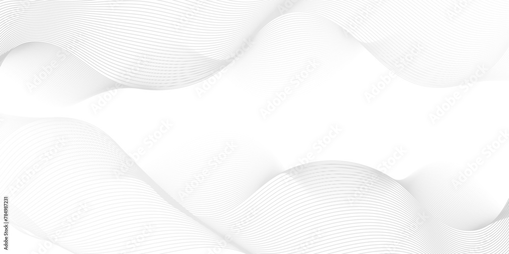 Abstract white digital blend wave lines and technology background. Modern white flowing wave lines and glowing moving lines. Futuristic technology and sound wave lines background. Abstract white digital blend wave lines and technology background. Modern white flowing wave lines and glowing moving lines. Futuristic technology and sound wave lines background.