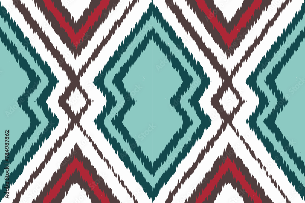 ikat Abstract Ethnic art. Seamless pattern in tribal, folk embroidery, and Mexican style. Aztec geometric art ornament print.Design for carpet, cover.wallpaper, wrapping, fabric, clothing ikat Abstract Ethnic art. Seamless pattern in tribal, folk embroidery, and Mexican style. Aztec geometric art ornament print.Design for carpet, cover.wallpaper, wrapping, fabric, clothing