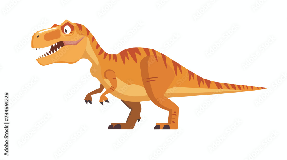 Cartoon dinosaur T-Rex vector illustration. Dino funn