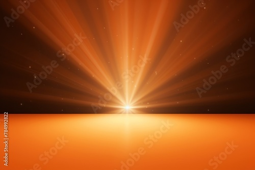 3D rendering of light orange background with spotlight shining down on the center.