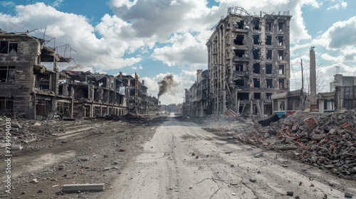 "Capturing the Aftermath: War-Damaged Urban Buildings Through the Lens of Canon Cameras" © FU