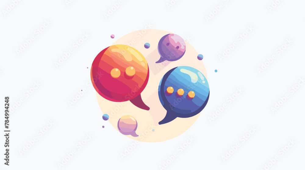 Chat bubble vector icon sign symbol. isolated graphic