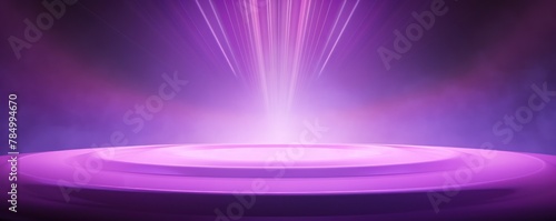 3D rendering of light pink background with spotlight shining down on the center