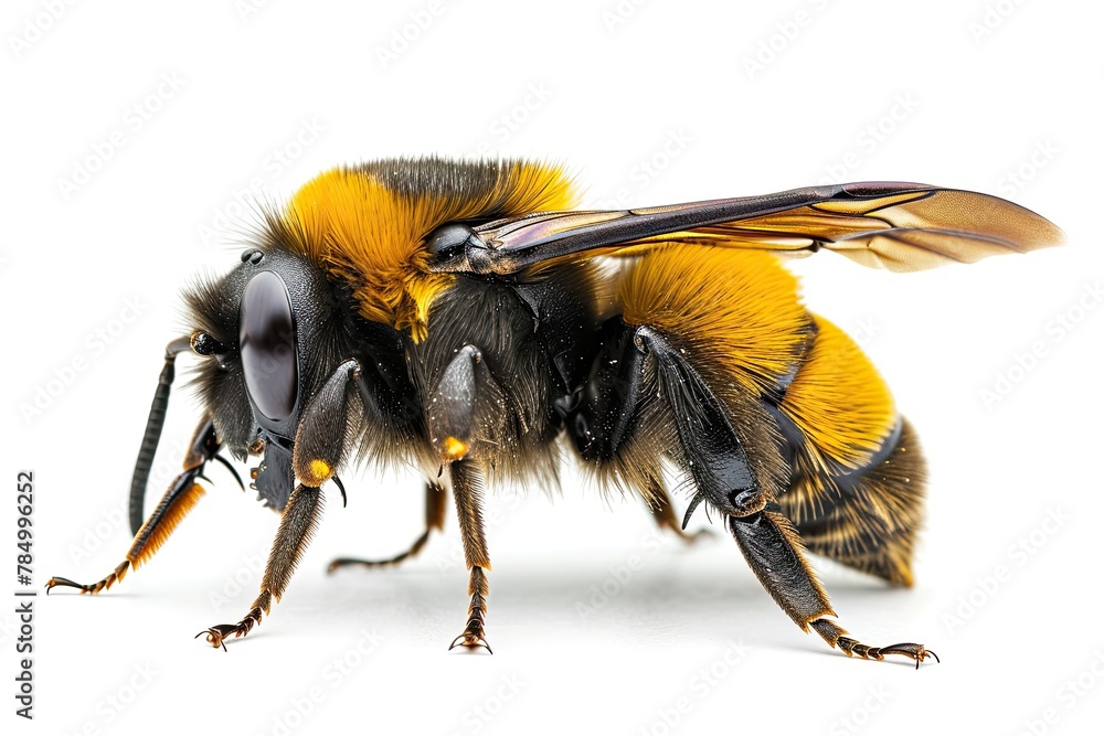 Mystic portrait of Carpenter Bee in studio, beside view, full body shot, Close-up View, Mystic portrait of Carpenter Bee in studio, beside view, full body shot, Close-up View,
