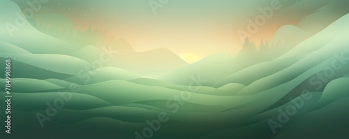 Abstract brown and green gradient background with blur effect, northern lights. Minimal gradient texture for banner design. Vector illustration
