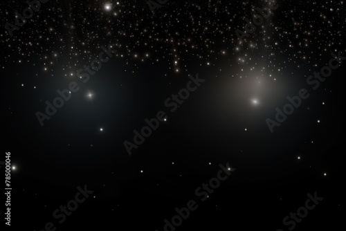 Abstract glowing light black bokeh on a black background with empty space for product presentation  in the style of vector illustration design 
