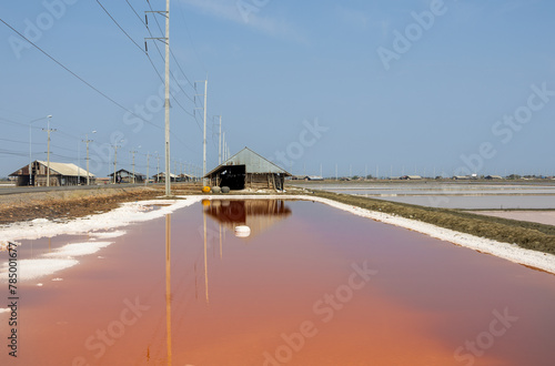 Petchaburi Salt Farming landscape agricultural industry 