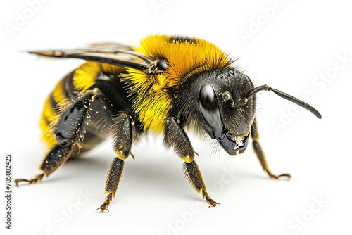 Mystic portrait of Drone Bee in studio, beside view, full body shot, Close-up View, 