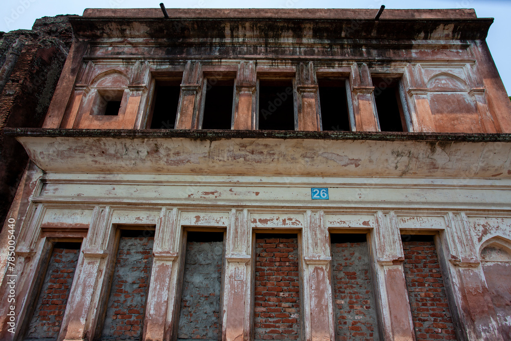 Old ruined houses in the deserted city Panam Nagar (Panam City) in Bangladesh, Asia