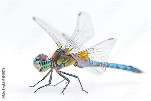 Mystic portrait of Petaltails Dragonfly, beside view, full body shot, Close-up View, 