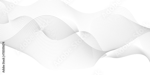 Abstract white digital blend wave lines and technology background. Modern white flowing wave lines and glowing moving lines. Futuristic technology and sound wave lines background.