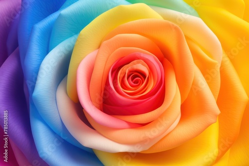 abstract gradient background, orange rose and rainbow colors, minimalistic